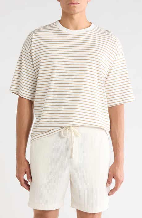DENIM AND FLOWER Stripe Knit T-Shirt