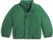 Polo Ralph Lauren Kids' Recycled Polyester Taffeta Water Repellent Down Bomber Jacket