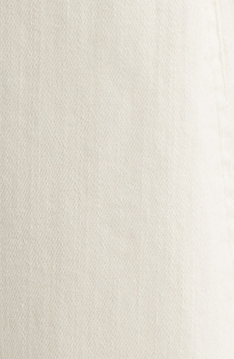 1.STATE Front Slit Denim Midi Skirt, Alternate, color, New Ivory