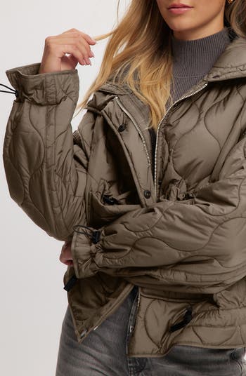 June Lightweight Water Resistant Onion Quilted Jacket