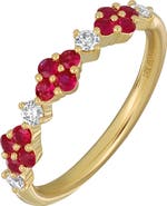 Bony Levy El Mar 18K Yellow Gold Ruby & Diamond Stackable Ring