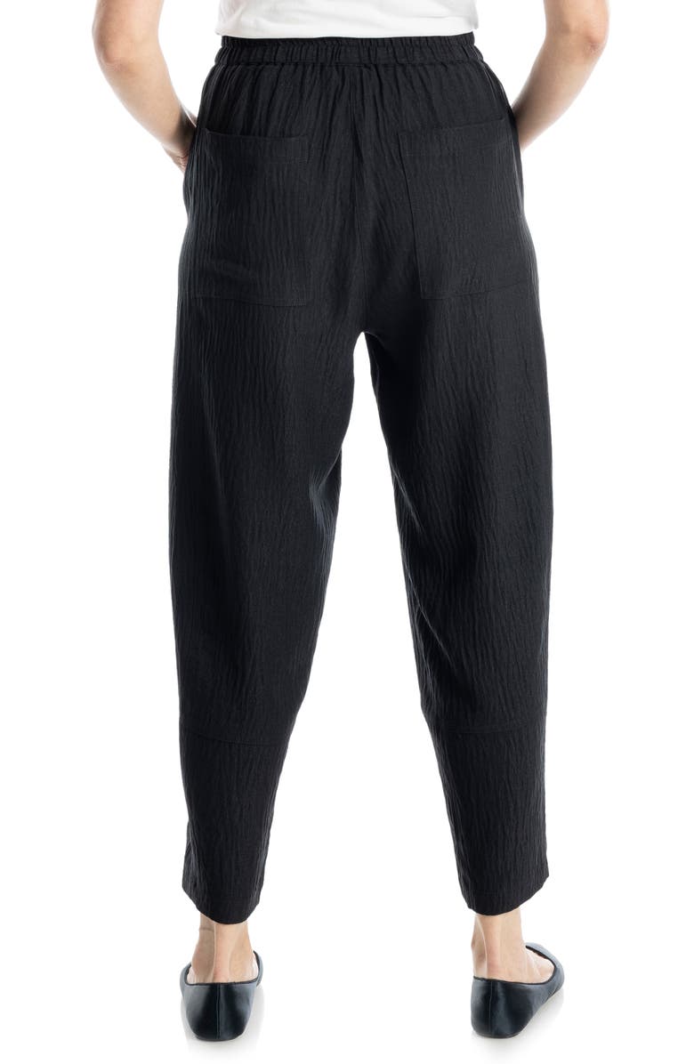 MAX STUDIO Textured Twill Barrel Leg Pants, Alternate, color, 