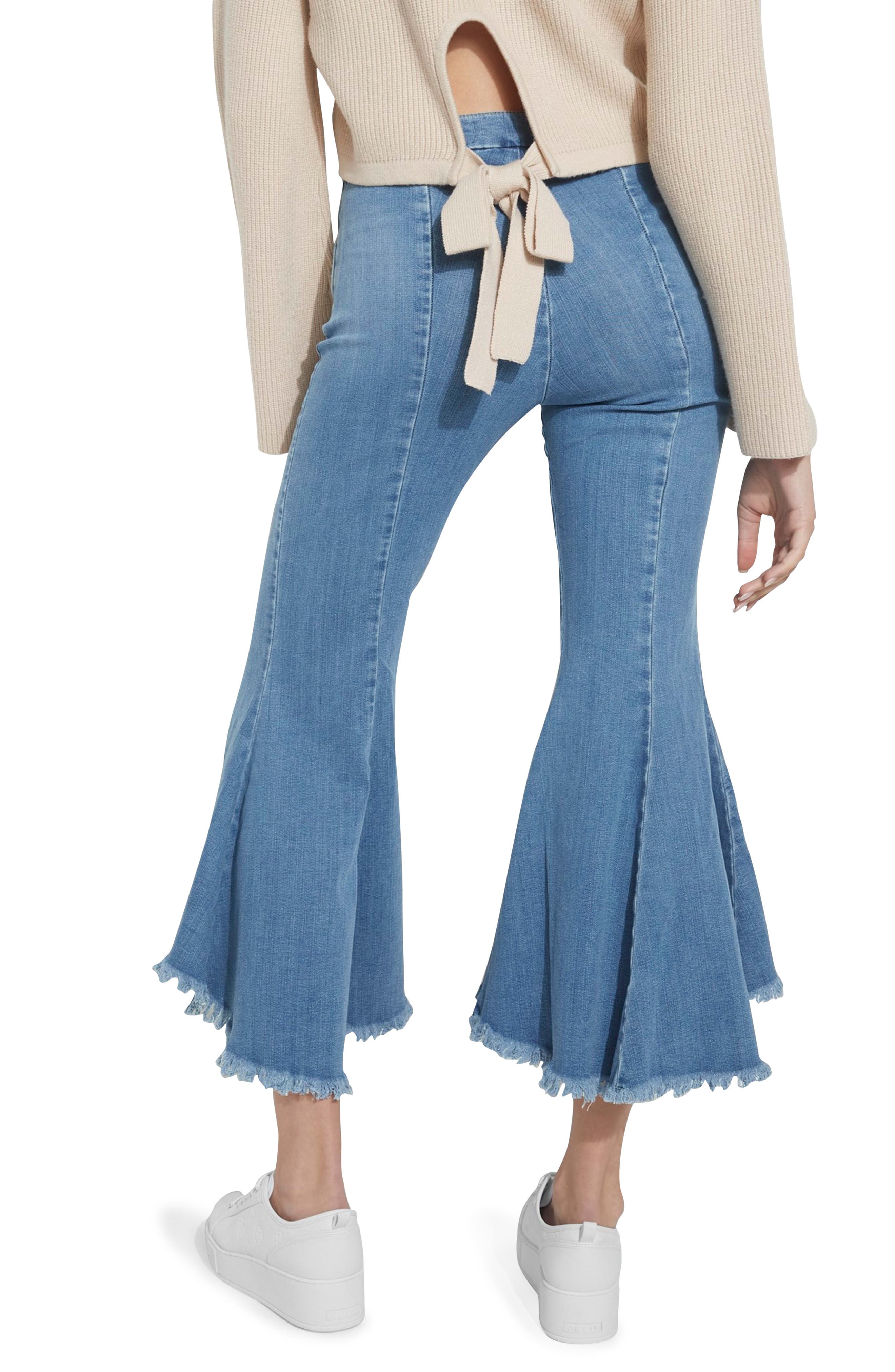 Sofia 1981 Frayed Ankle Flare Jeans - image 2