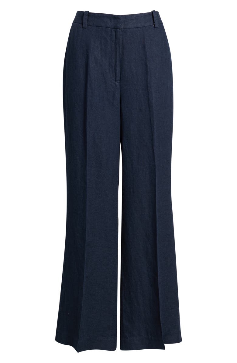 Elie Tahari The Ellie Linen Wide Leg Pants, Main, color, 