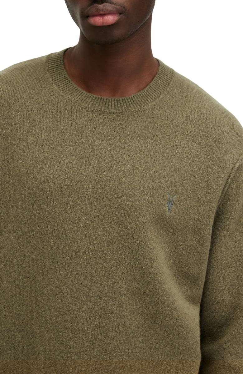 AllSaints Statten Crewneck Sweater, Alternate, color, Avo Green