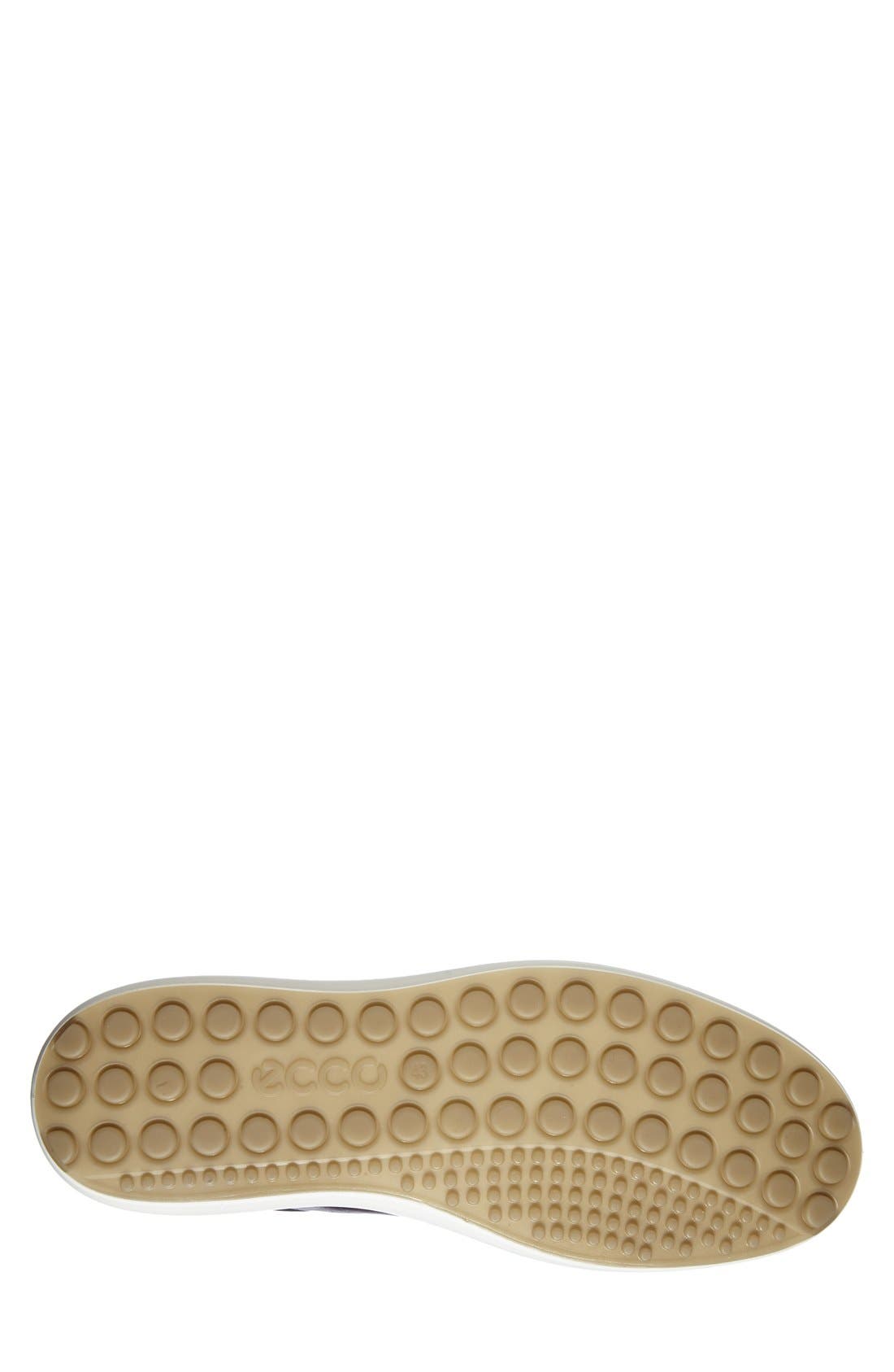 ECCO Soft 7 Lace-Up Sneaker, Alternate, color, Black Leather