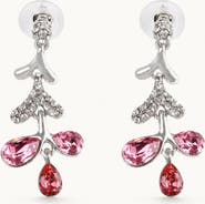 Modenaire Elegant Sparkling Gem Drop Earrings