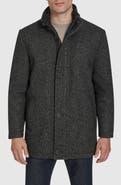 Andrew Marc Dorsey Plaid Wool Blend Car Coat