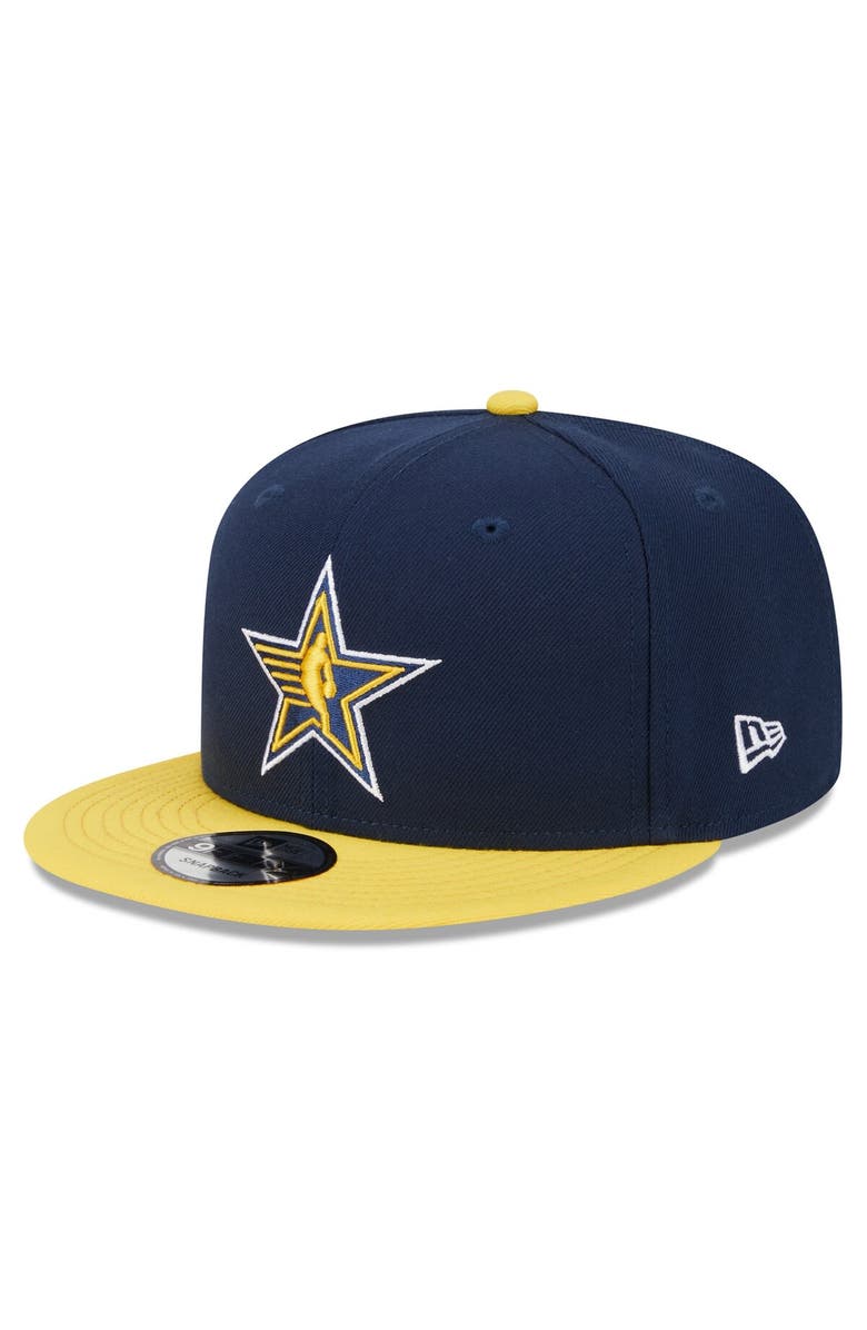 New Era Men's New Era Navy/Yellow 2024 NBA All-Star Game Arch Logo Two-Tone 9FIFTY Snapback Hat, Alternate, color, 