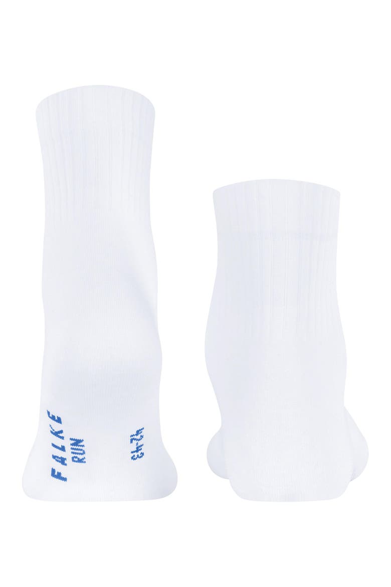 Run Rib Cotton Socks, Alternate, color, White