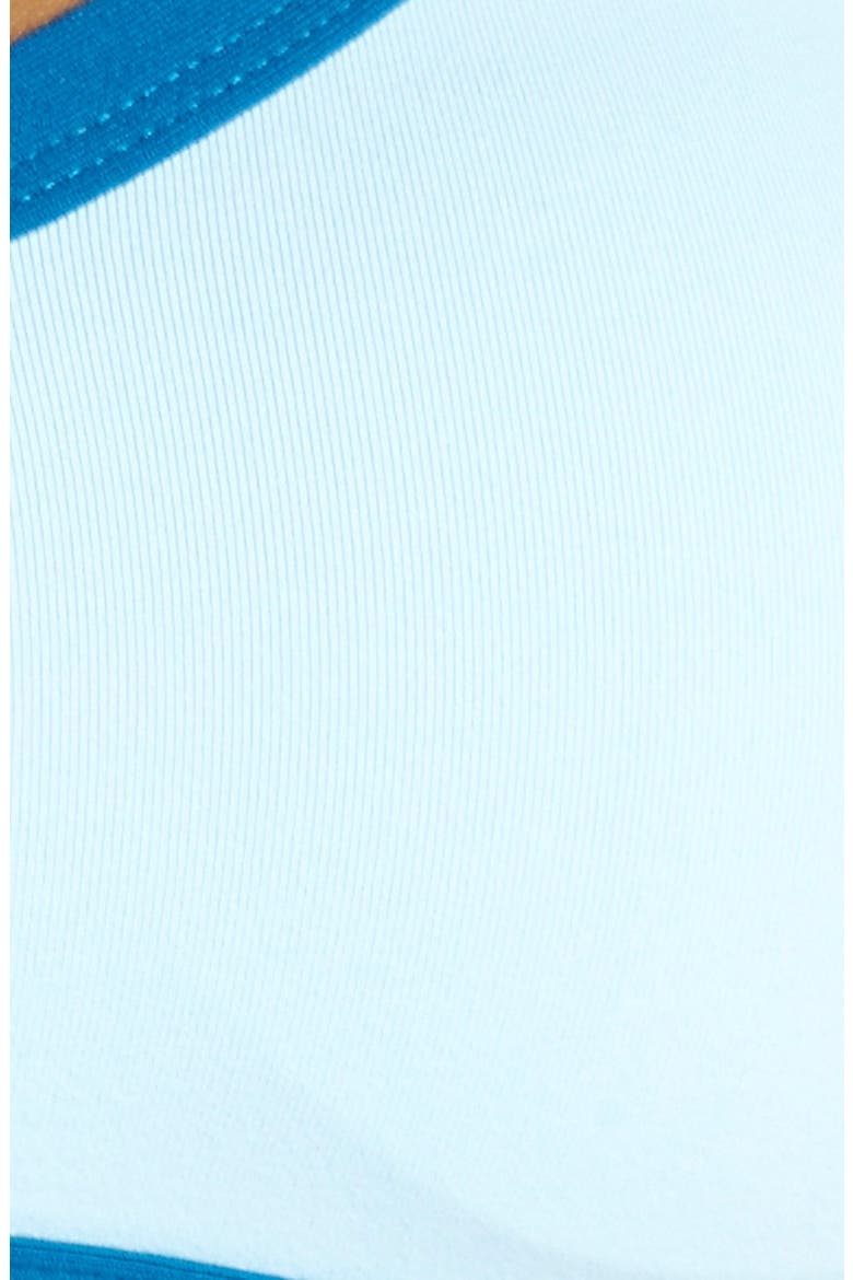 'Side Step' Sports Bra, Alternate, color, OCEAN/ BLUE SKY