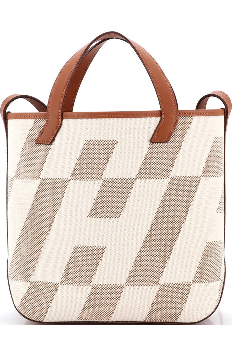 Pre-Owned Hermes Cabas H en Biais Tote Canvas with Leather 27, Alternate, color, Gold