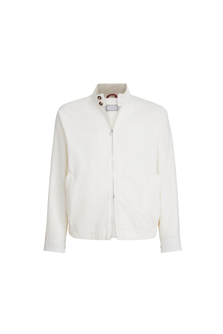 Gabardine outerwear jacket, Alternate, color, Off-White
