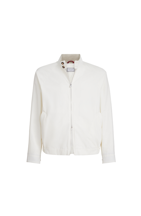 Gabardine outerwear jacket