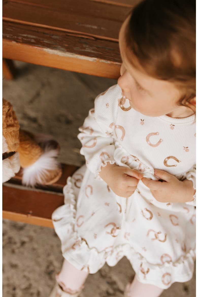 Kids' 2-Piece Dress & Leggings Set, Alternate, color, BEIGE