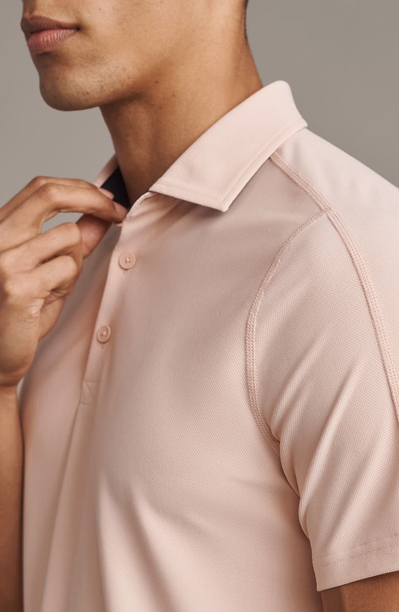 Rhone Regatta Piqué Performance Polo, Alternate, color, Pink Rose