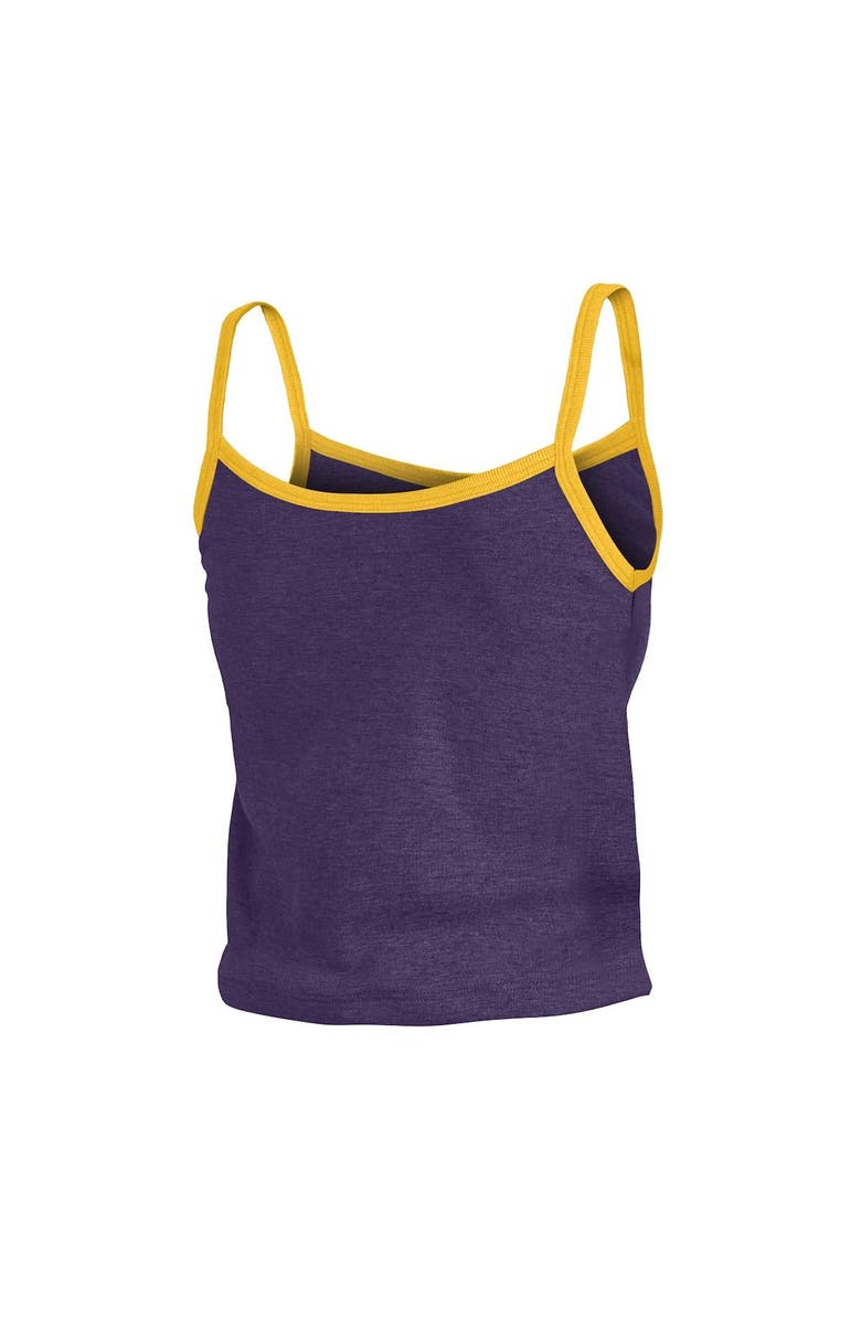 New Era Women's New Era Purple Los Angeles Lakers Spaghetti Strap Tank Top, Alternate, color, 