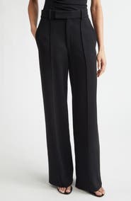 Proenza Schouler Weyes Crepe Straight Leg Pants