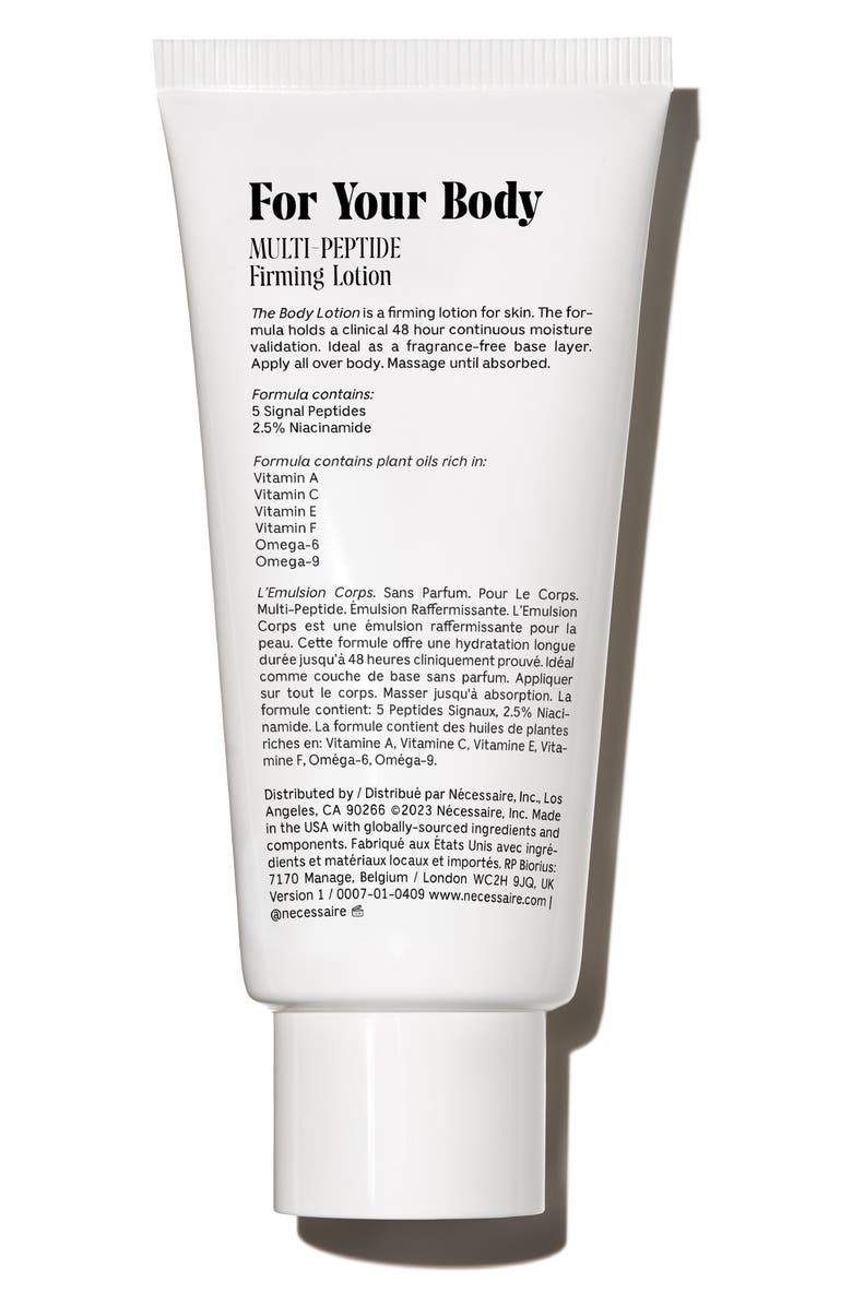 Nécessaire The Body Lotion, Alternate, color, Fragrance Free