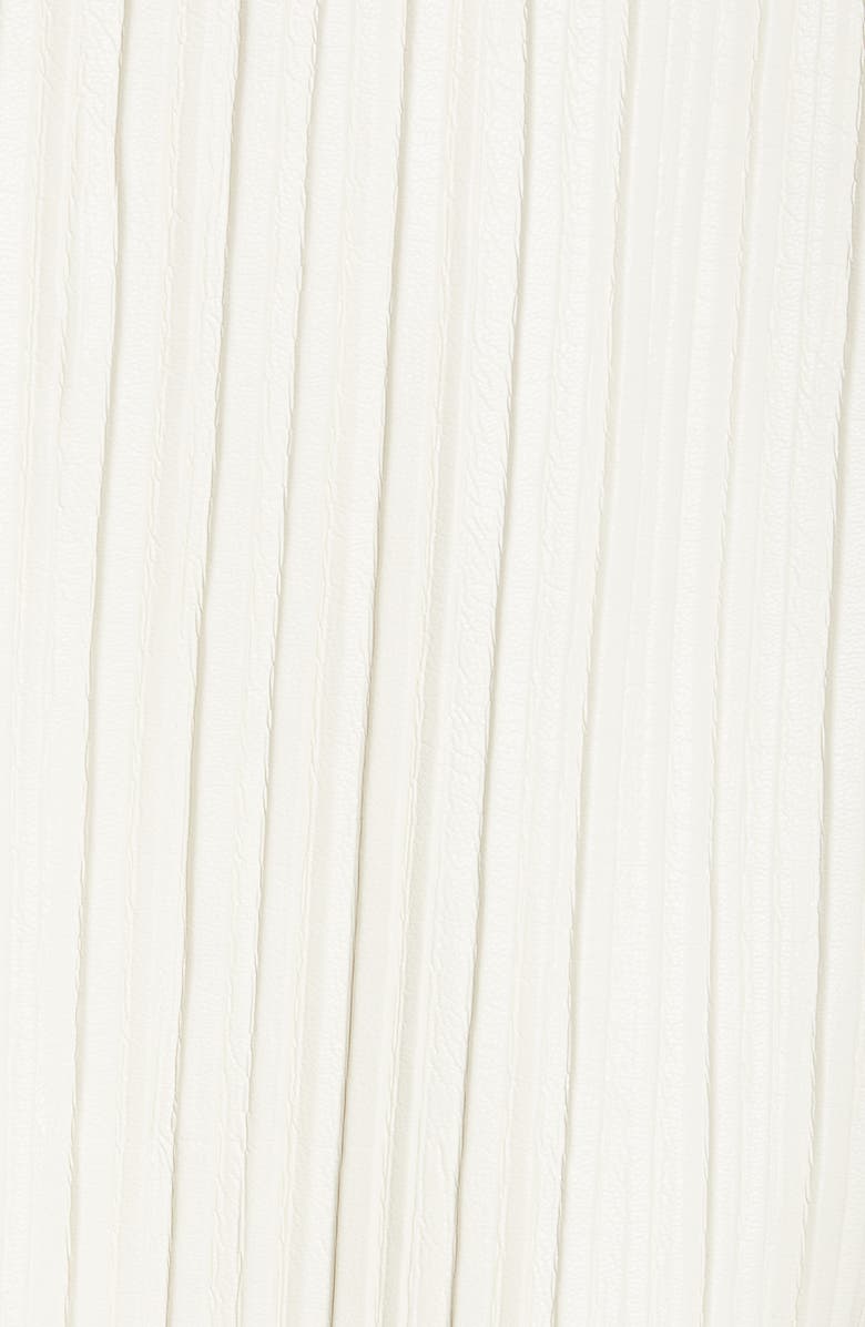 Nanushka Blaine Pleated Button-Up Tunic Shirt, Alternate, color,