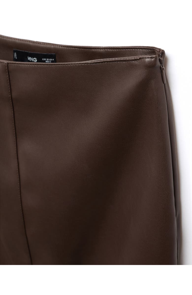 MANGO Faux Leather Pencil Skirt, Alternate, color, 