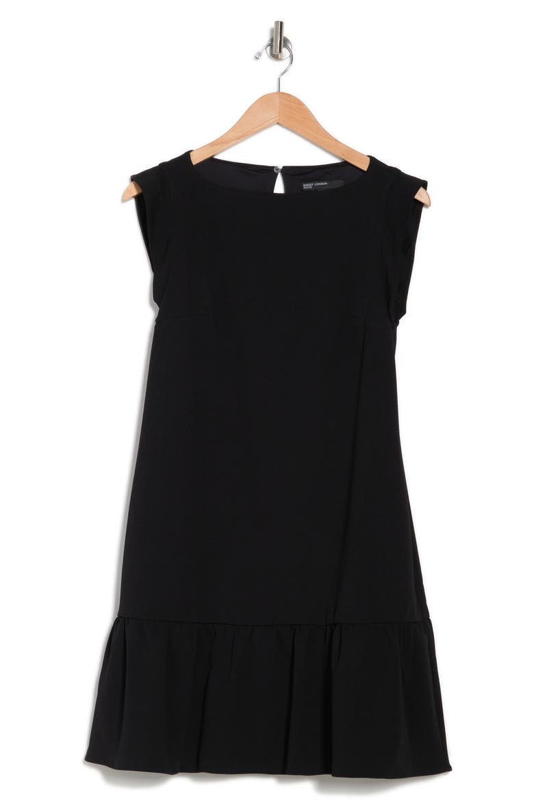 Boatneck Tent Dress, Alternate, color, BLACK