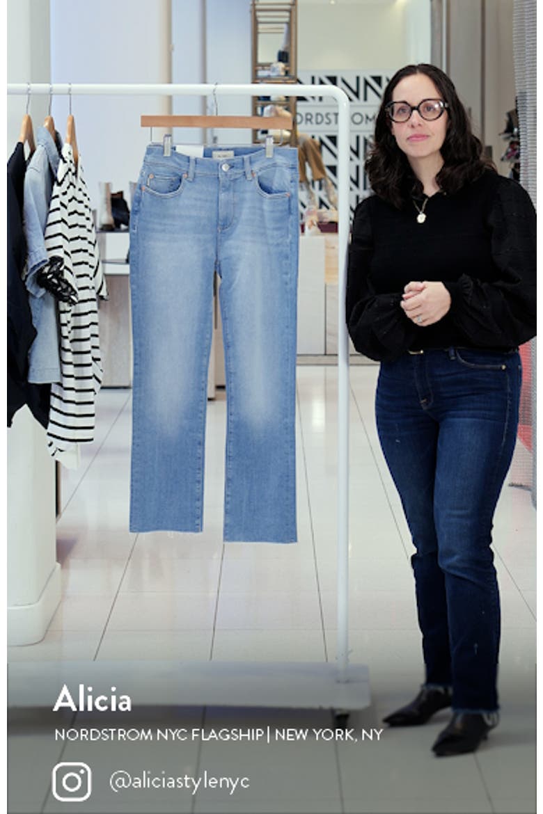 Mara Straight Leg Ankle Jeans video