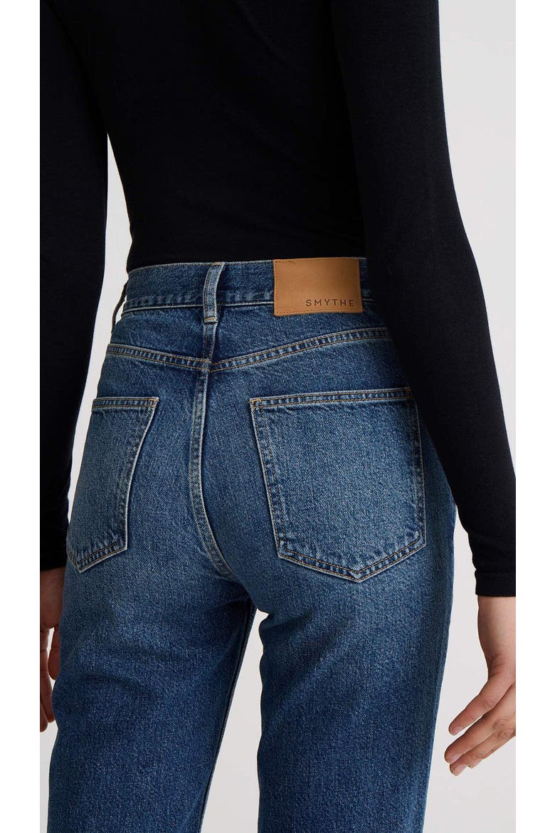 Hawk High Rise Cuffed Jean, Alternate, color, Faded Mid Blue