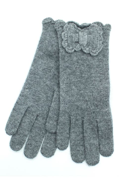 Scalloped Edge Knit Gloves