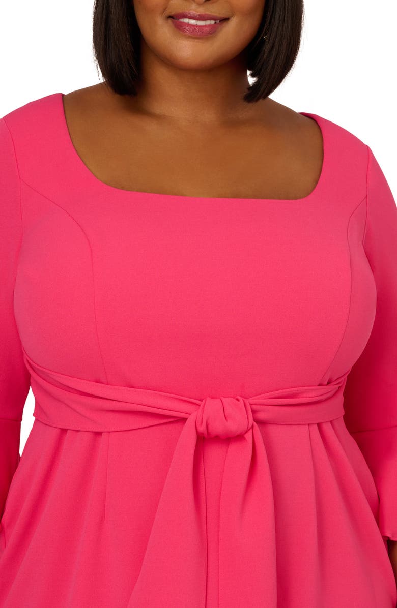 Adrianna Papell Tie Front Sheath Dress, Alternate, color, 