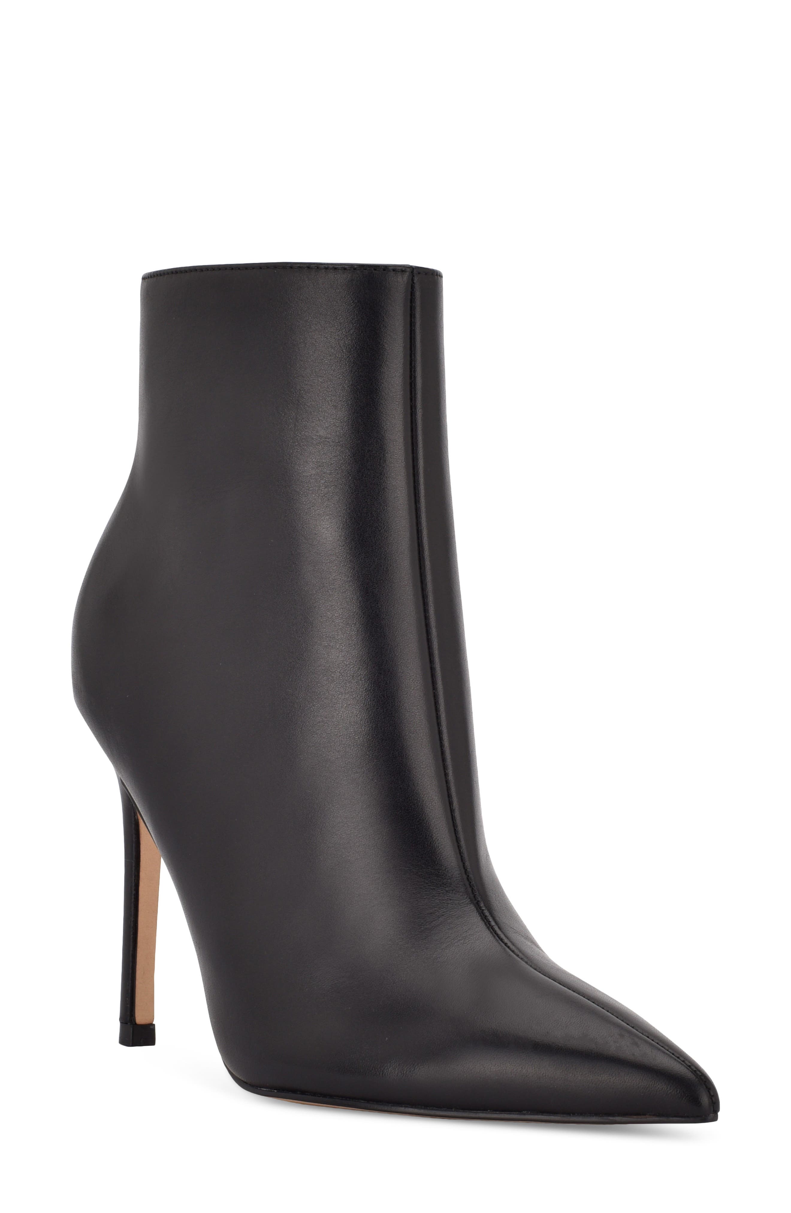 Nine West Farrah Leather Stiletto Bootie, Main, color, 