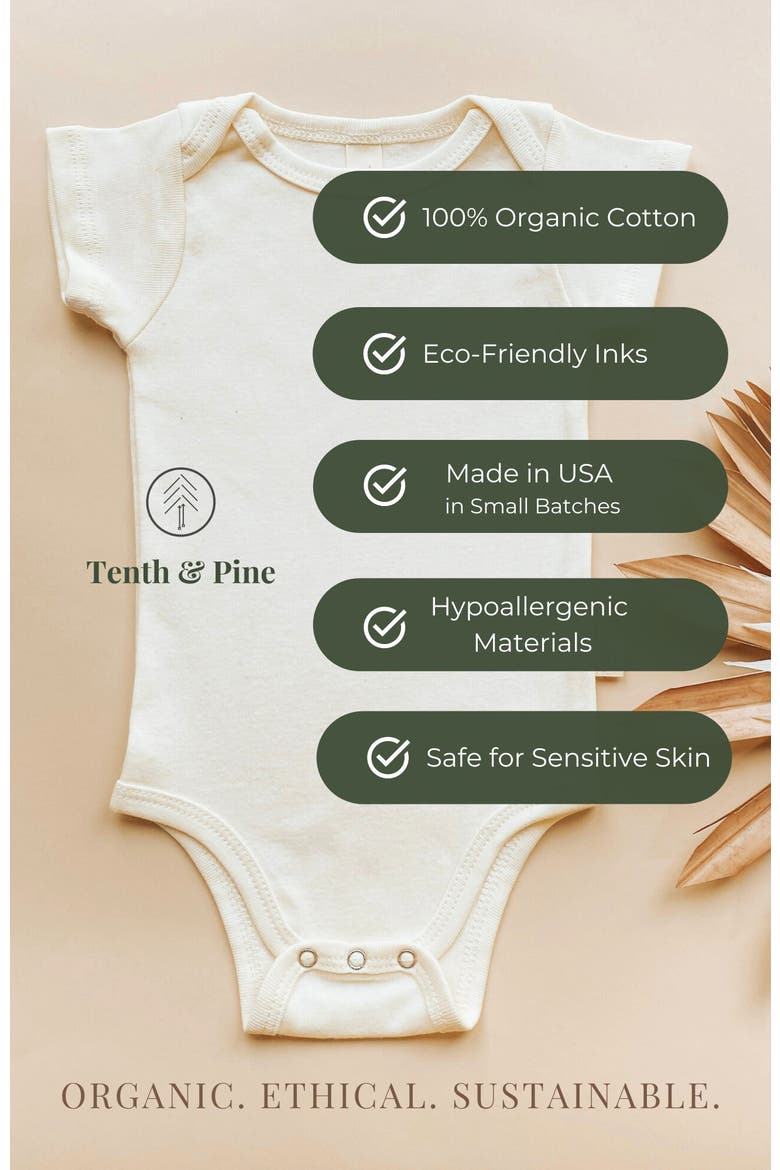 Bunny Organic Baby Bodysuit, Alternate, color, Natural