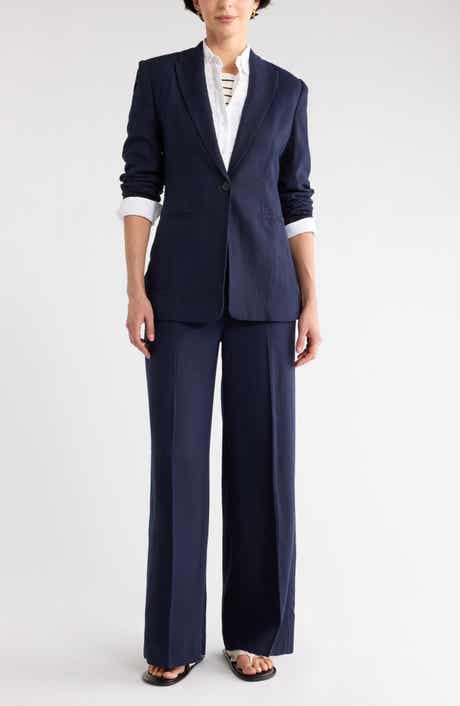 Classic Fit Linen Blend Blazer