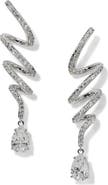 Nadri Muse Twirl Linear Drop Earrings
