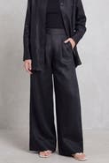 nuaje nuaje Mia Linen Twill Wide-leg Pants