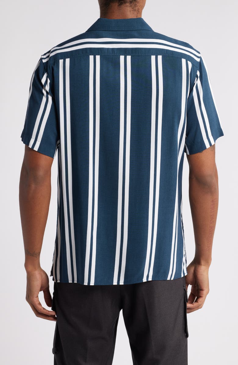 Open Edit Ray Stripe Camp Shirt, Alternate, color, 