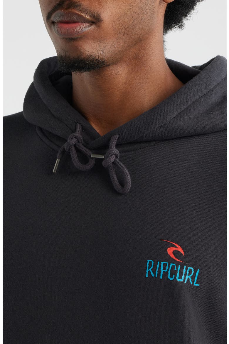 Shred Hoodie, Alternate, color, WASHED BLACK