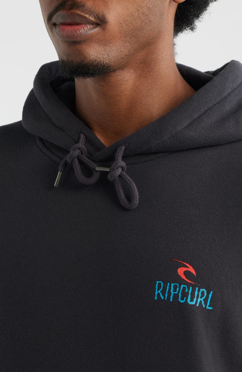 Rip Curl Shred Hoodie, Alternate, color, Washed Black
