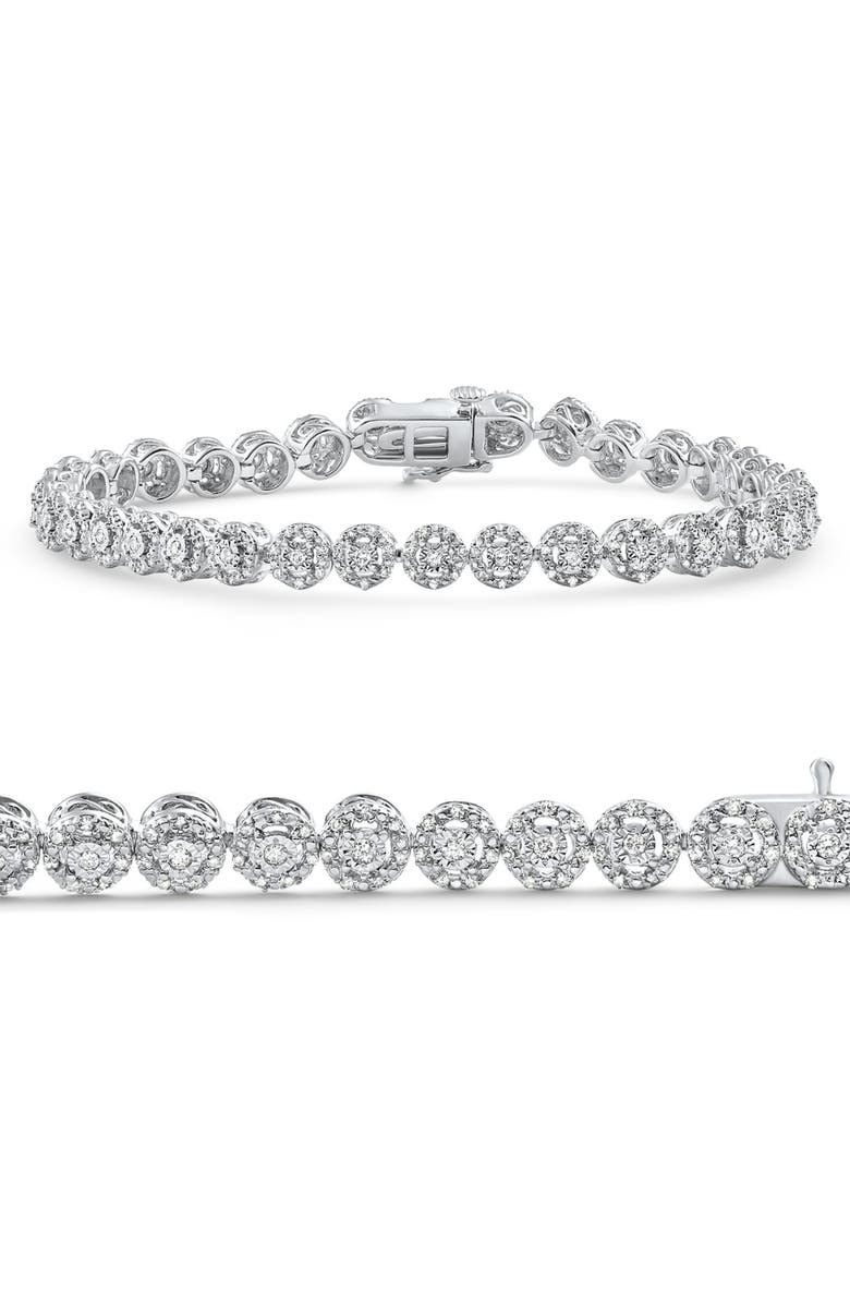 Bliss Diamond Diamond Tennis Bracelet 11.5 Grams Gold .43Ct, Main, color, 