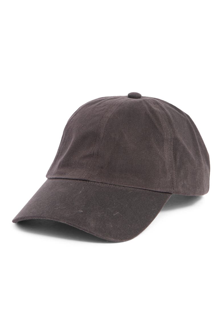 Waxed Canvas Baseball Cap, Main, color, GREY