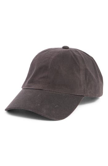 Nordstrom Rack Waxed Canvas Baseball Cap In Gold