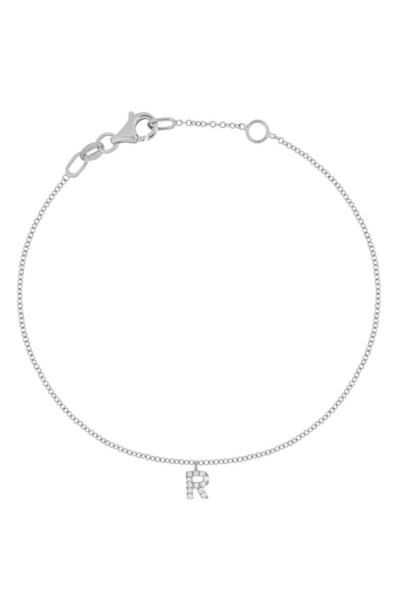 Bony Levy Monroe Reflecting Personalized Bracelet, Main, color, 18K White Gold - 1 Charm