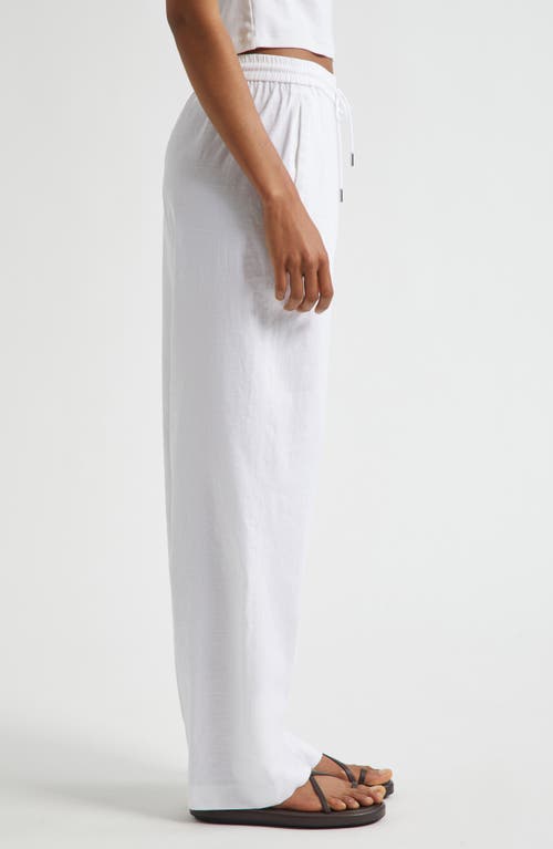 Theory Linen Blend Drawstring Pants