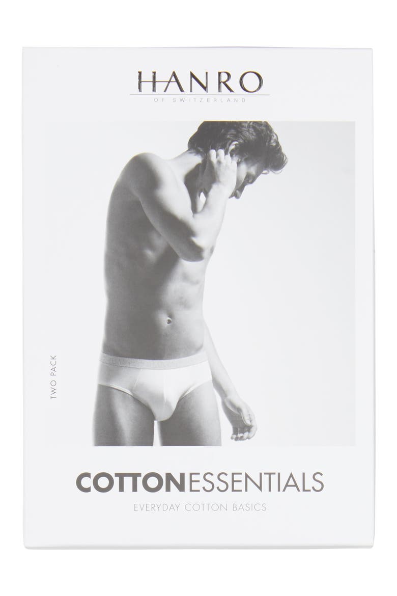 Cotton Essentials 2-Pack Cotton Briefs, Alternate, color, BLACK