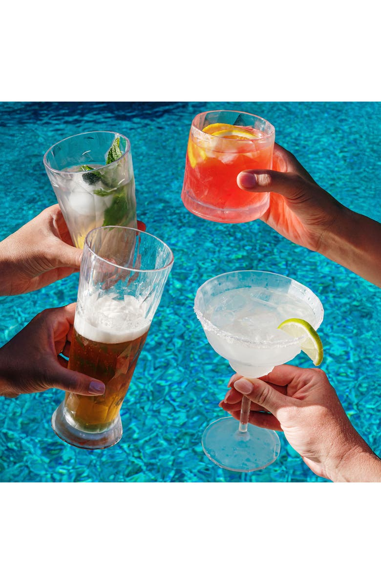 VIETRI Superglass Shatterproof Beer Glass, Alternate, color, Clear