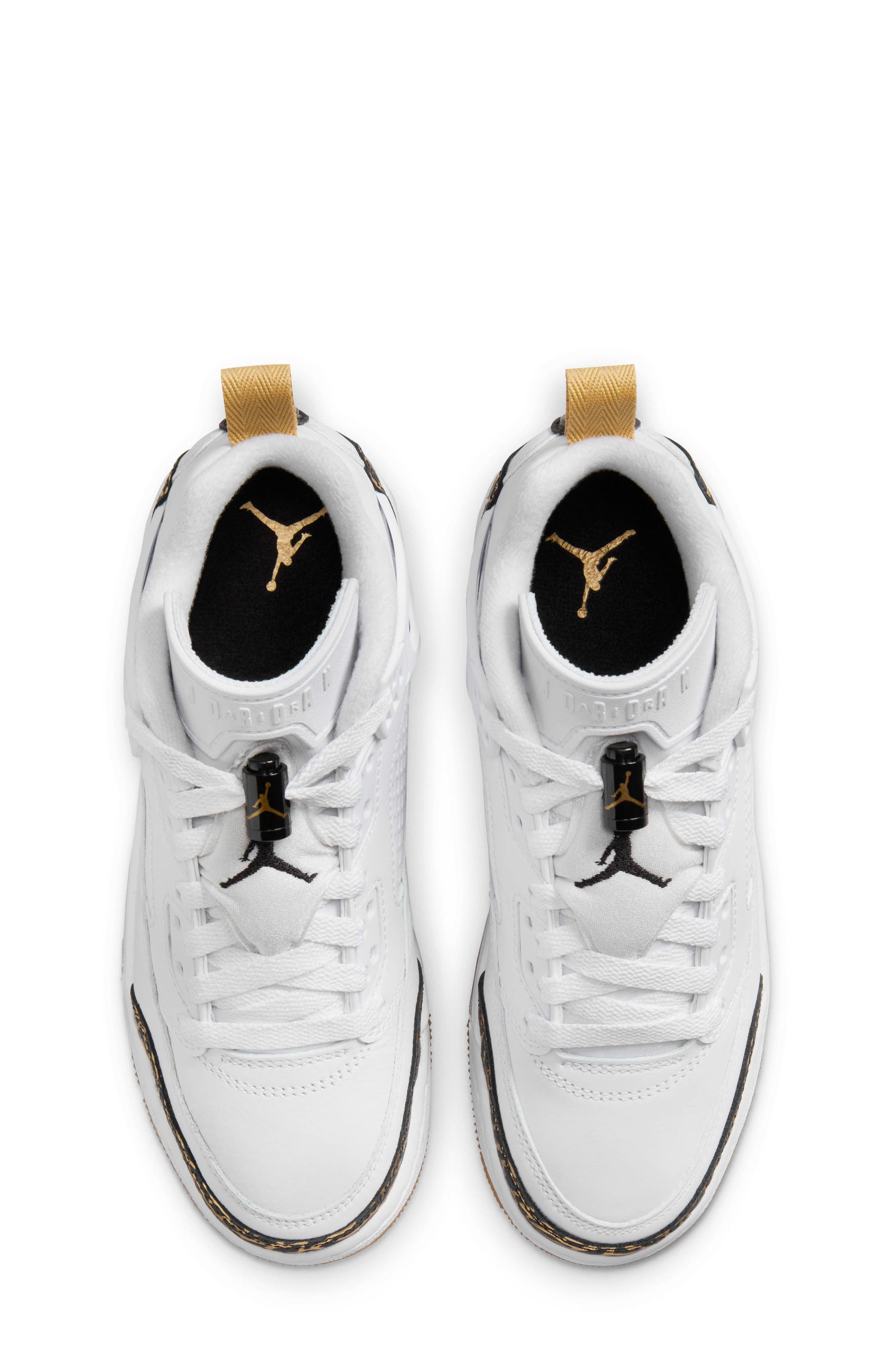 Nike Kids' Spizike Low Sneaker, Alternate, color, White/ Gold/ Sail/ Black