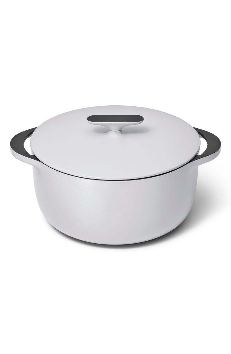 CARAWAY 6.5-Quart Cast Iron Dutch Oven, Main, color, Light Gray