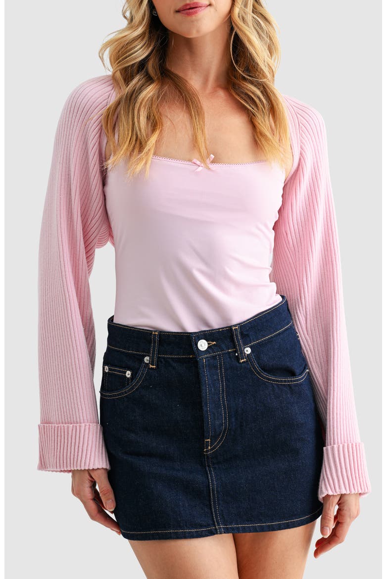 All in Favor Rib Knit Bolero (Women) | Nordstromrack