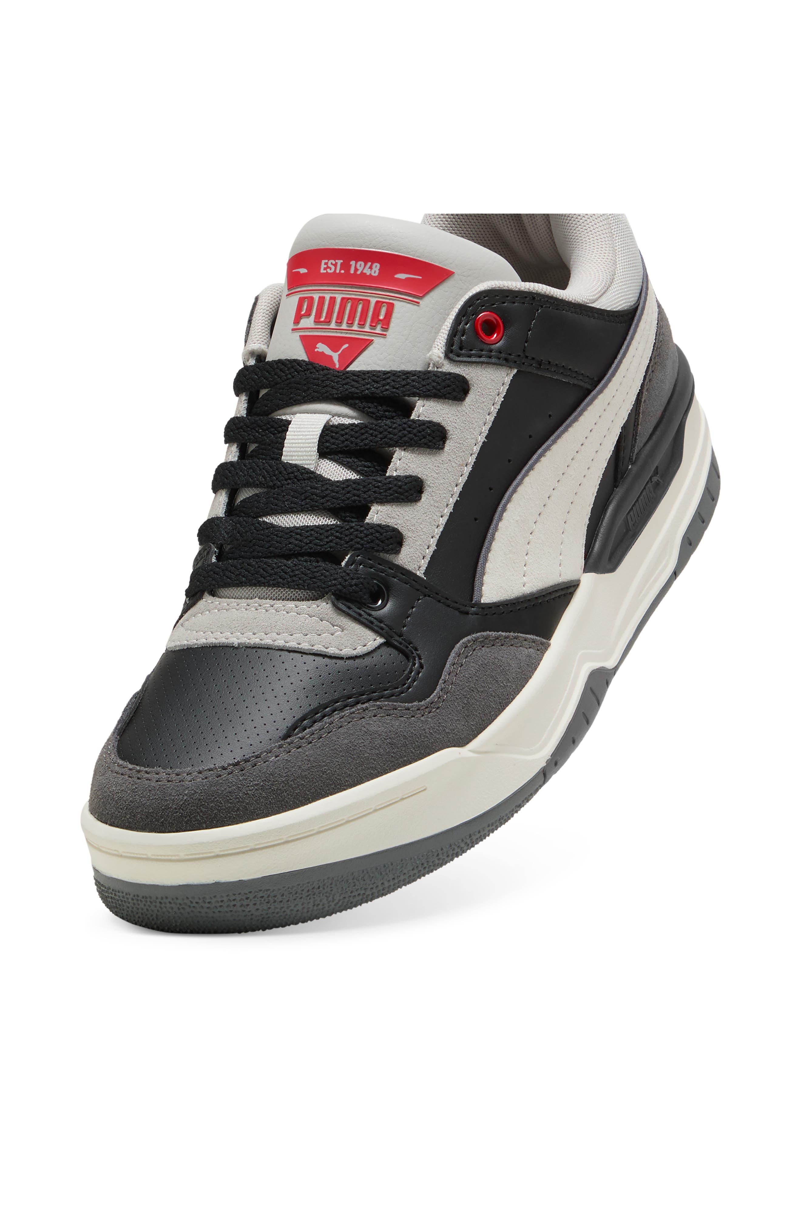 PUMA Rebound Retro SD Sneaker, Alternate, color, Puma Black-Cool Dark Gray-Red