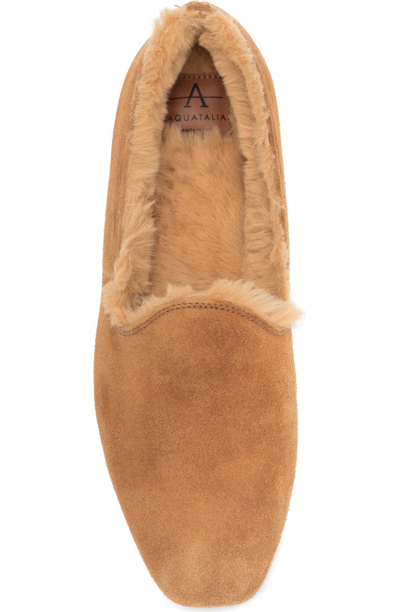 Aquatalia Romie Faux Fur Lined Loafer, Alternate, color,